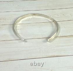 Etta Endito Native American Navajo 925 Cuff Bracelet Tribal Ethnic Etched