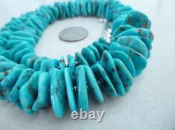 Exceptional Natural Turquoise And Sterling Native American Navajo Style Necklace