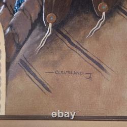 Fred Cleveland Native American Navajo Original Acrylic Painting Medicine Man