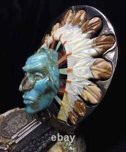 GALLERY QUALITY, John Winston HUGE Native American Sterling Bolo, 381.4g