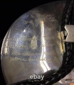 GALLERY QUALITY, John Winston HUGE Native American Sterling Bolo, 381.4g