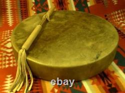 Handcrafted Authentic Native American 18 Hand Drum, Premium, Salish/Navajo