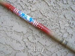 Handmade NATIVE American NAVAJO TRADITIONAL Ceremonial PAINTED SPEAR LANCE 55