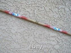 Handmade NATIVE American NAVAJO TRADITIONAL Ceremonial PAINTED SPEAR LANCE 55