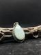 Handmade Native American Navajo White Fire Opal Sterling Silver Pendant