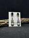Handmade Native American Navajo Black Onyx Sterling Silver Dangle Earrings