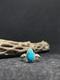 Handmade Native American Navajo King Man Turquoise Sterling Silver Ring Size 7