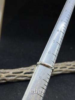 Handmade Native American Navajo pink fire opal Sterling Silver Ring Size 7