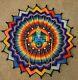 Handmade Navajo Choctaw Native American Rainbow Mandala Gods Eye Weaving