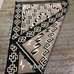 Handwoven Navajo Rug Size 4x6 ft Native American style Home Decor Free Shipping