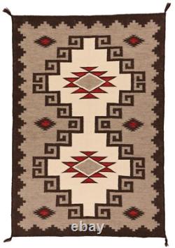 Handwoven Navajo Wool Rug Southwestern Native American Rug Bohemian Handmade Rug