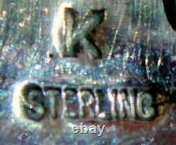 Hefty Kevin Yazzie Navajo Sterling Silver LIGHTNING ARROW Tufa Ring SZ 10.25