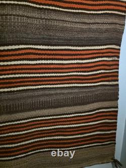Historic 1880s Hopi Banded Blanket Antique Not Navajo