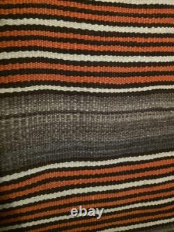 Historic 1880s Hopi Banded Blanket Antique Not Navajo