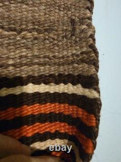 Historic 1880s Hopi Banded Blanket Antique Not Navajo