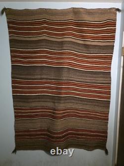 Historic 1880s Hopi Banded Blanket Antique Not Navajo