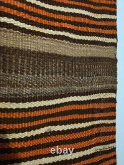 Historic 1880s Hopi Banded Blanket Antique Not Navajo