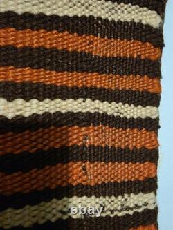 Historic 1880s Hopi Banded Blanket Antique Not Navajo