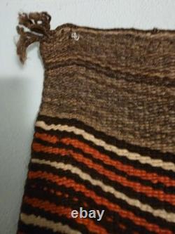 Historic 1880s Hopi Banded Blanket Antique Not Navajo