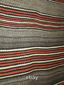 Historic 1880s Hopi Banded Blanket Antique Not Navajo