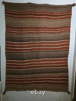 Historic 1880s Hopi Banded Blanket Antique Not Navajo