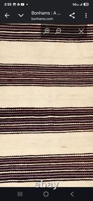 Historic 1880s Hopi Banded Blanket Antique Not Navajo