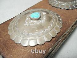 Huge Heavy Museum Vintage Navajo Turquoise Sterling Silver Concho Belt