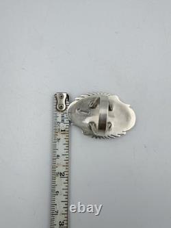 KEITH JAMES NAVAJO MEDITERRANEAN CORAL SZ. 10 Sterling Silver 17.78 Grams