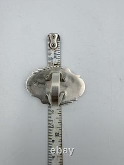 KEITH JAMES NAVAJO MEDITERRANEAN CORAL SZ. 10 Sterling Silver 17.78 Grams