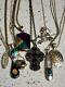 Lot Of 9 Sterling Silver 925 Pendant Necklace Navajo Southwest Style Jewelry