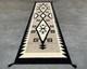 Large Gray Southwest Navajo Wool Runner Rug Native American Tribal Rug 2&times;8 Ft