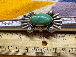 Large Native American Navajo Sterling Silver, High Grade Royston Turquoise Ring