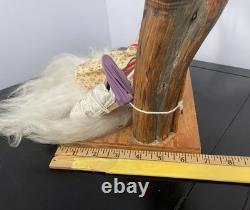 Large Native American Navajo Weaver Doll with Baby Handcrafted