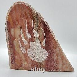 Larry Yazzie Vintage Navajo Alabaster Sculpture Carving Native American