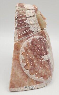 Larry Yazzie Vintage Navajo Alabaster Sculpture Carving Native American