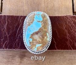 Leather Cuff Bracelet Royston Blue Oval Stone Leather