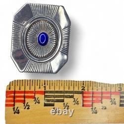 Leonard Nez Native American Navajo Sterling Silver Lapis Lazuli Pendant Brooch