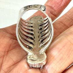 Long 5 Stone Navajo Ring Sz 8 Sterling Thomas Yazzie Turquoise Native American