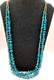 Long Cone Vintage Native American Navajo Turquoise Sterling Silver Necklace 31