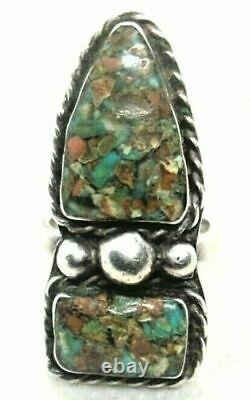 Lot of 9 Old Pawn Sterling Turquoise Petrified Wood Agate Mexican Navajo Rings