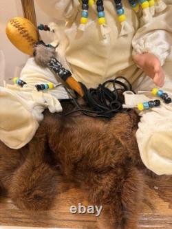 Louann Paul Native American Navajo Indian porcelain bisque doll weighted