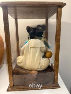 Louann Paul Native American Navajo Indian porcelain bisque doll weighted