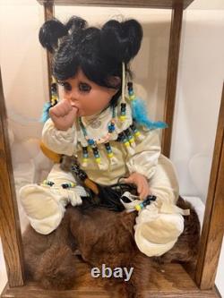 Louann Paul Native American Navajo Indian porcelain bisque doll weighted