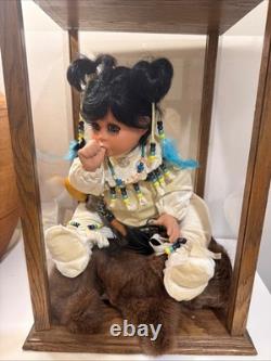 Louann Paul Native American Navajo Indian porcelain bisque doll weighted