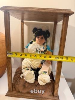 Louann Paul Native American Navajo Indian porcelain bisque doll weighted