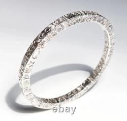 Lujan Sterling Southwest, Native American, Navajo 4-Sided Hand-stamped Bracelet
