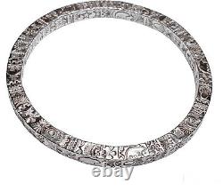 Lujan Sterling Southwest, Native American, Navajo 4-Sided Hand-stamped Bracelet