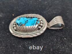 Mary Ann Spencer Native American/ Navajo Pendant Marked M Spencer Sterling