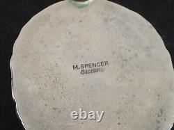 Mary Ann Spencer Native American/ Navajo Pendant Marked M Spencer Sterling