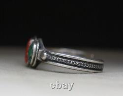 Mary Cayatineto Native American Navajo Turquoise Sterling Silver Cuff Bracelet